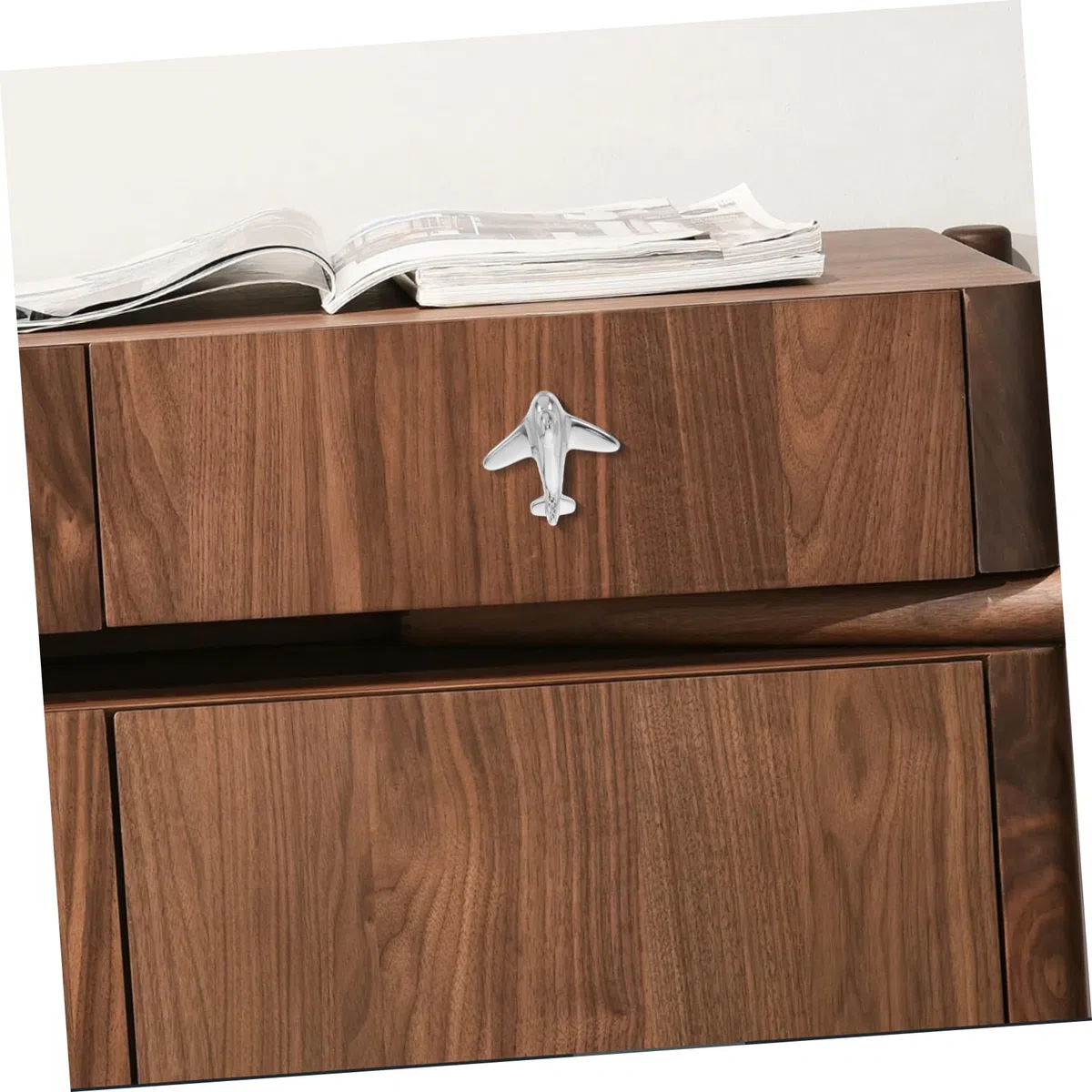 Cabilock 2juegos Tiradores Para Armarios Infantiles Con Forma De Avión Pomos Para Cómoda Aleación De Zinc Decoración Infantil Para Armario y Alacena