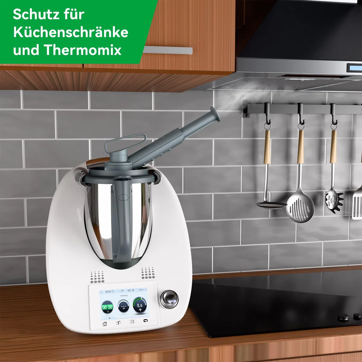 KULACO Desviador De Vapor Para Thermomix TM6 TM5 TM31 TM21, Desviador De Vapor Para Proteger Armarios Colgantes De Cocina, Descargador De Vapor Sin Bpa, Accesorios De Cocina Para Vorwerk TM-5 TM-6