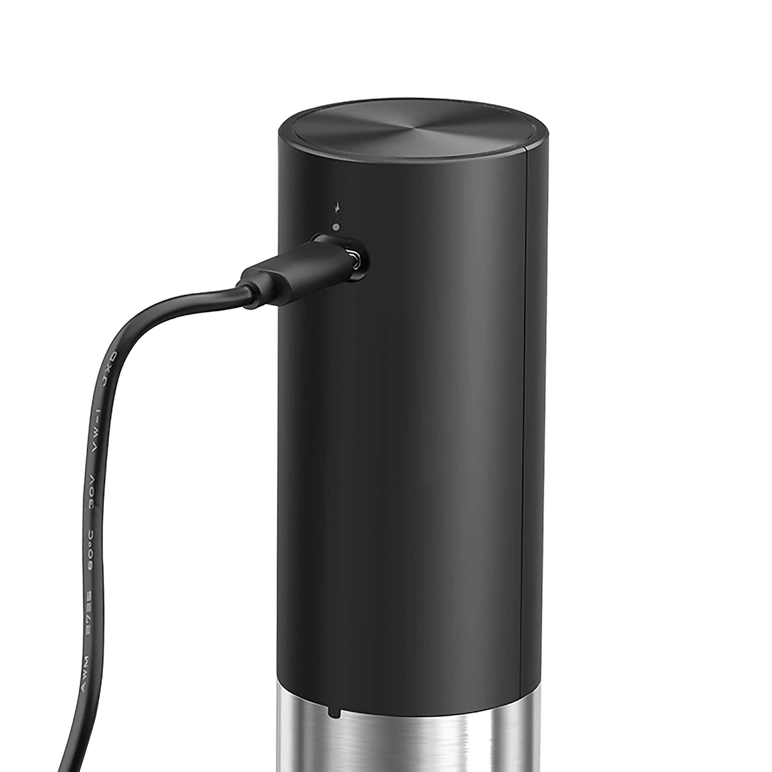 VINAK - Sacacorchos eléctrico recargable en acero inoxidable | Incluye batería recargable integrada + cable USB - C + cortacápsulas y espiral teflonada | Diseño moderno | Abrebotellas sin esfuerzo