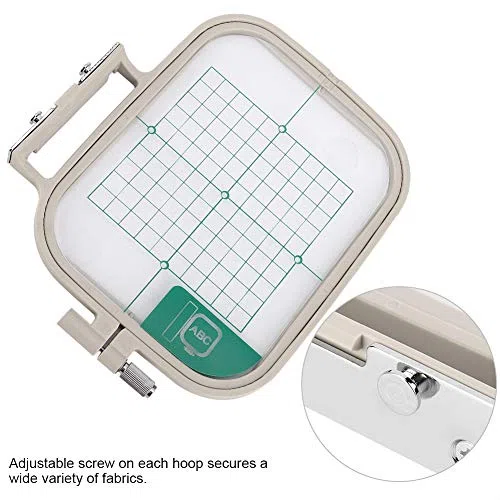 TOPINCN Bastidor de Bordado Extensible Multifuncional, Bastidor de Bordado para Máquina Coser para Puntada Tamaño M