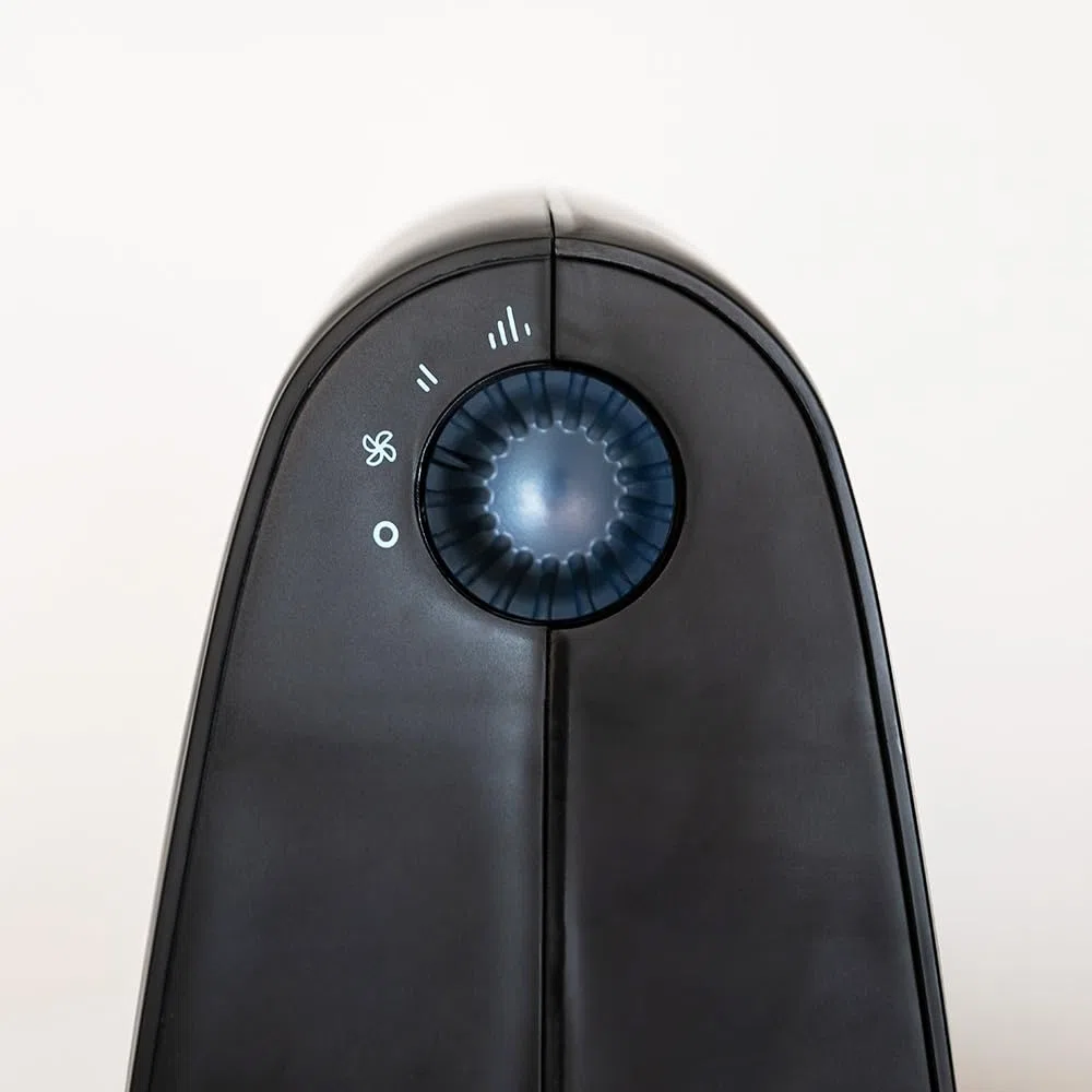 Cecotec Calefactor Eléctrico ReadyWarm 2000 Max Force Black, Termoventilador 2000 W, 2 niveles de potencia y 3 modos de funcionamiento, Sistema de seguridad de sobrecalentamiento, 20 m2