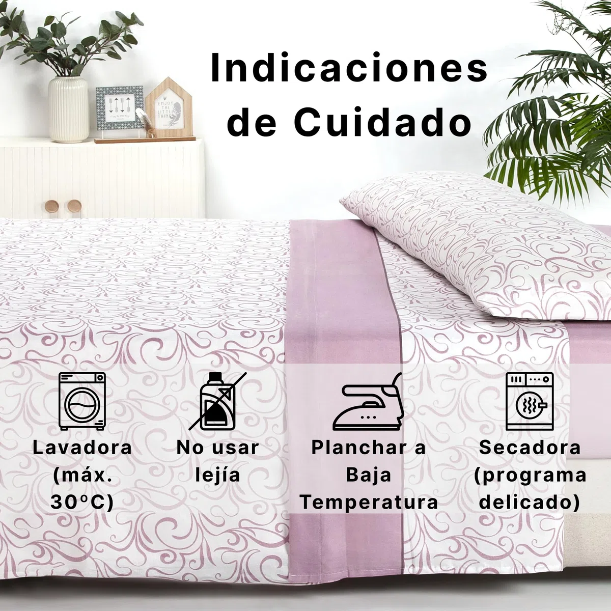 Sábanas 135x190 - Juego de Sábanas 3 Piezas - 100% Microfibra Suave y Transpirable - Sábana Bajera Ajustable, Encimera y Funda Almohada - Ropa de Cama Estampada (Ellie Aqua)