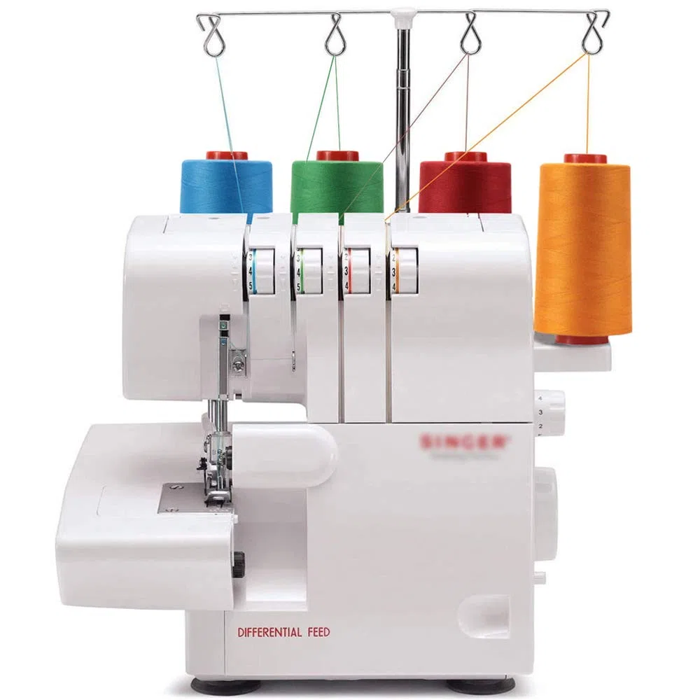 New brothread - 28 Opciones - 4 Bobinas Grandes de 5000M hilo de coser de poliéster todo propósito 40S/2 (Tex27) para coser, acolchar, patchwork, remalladora y overlock - White