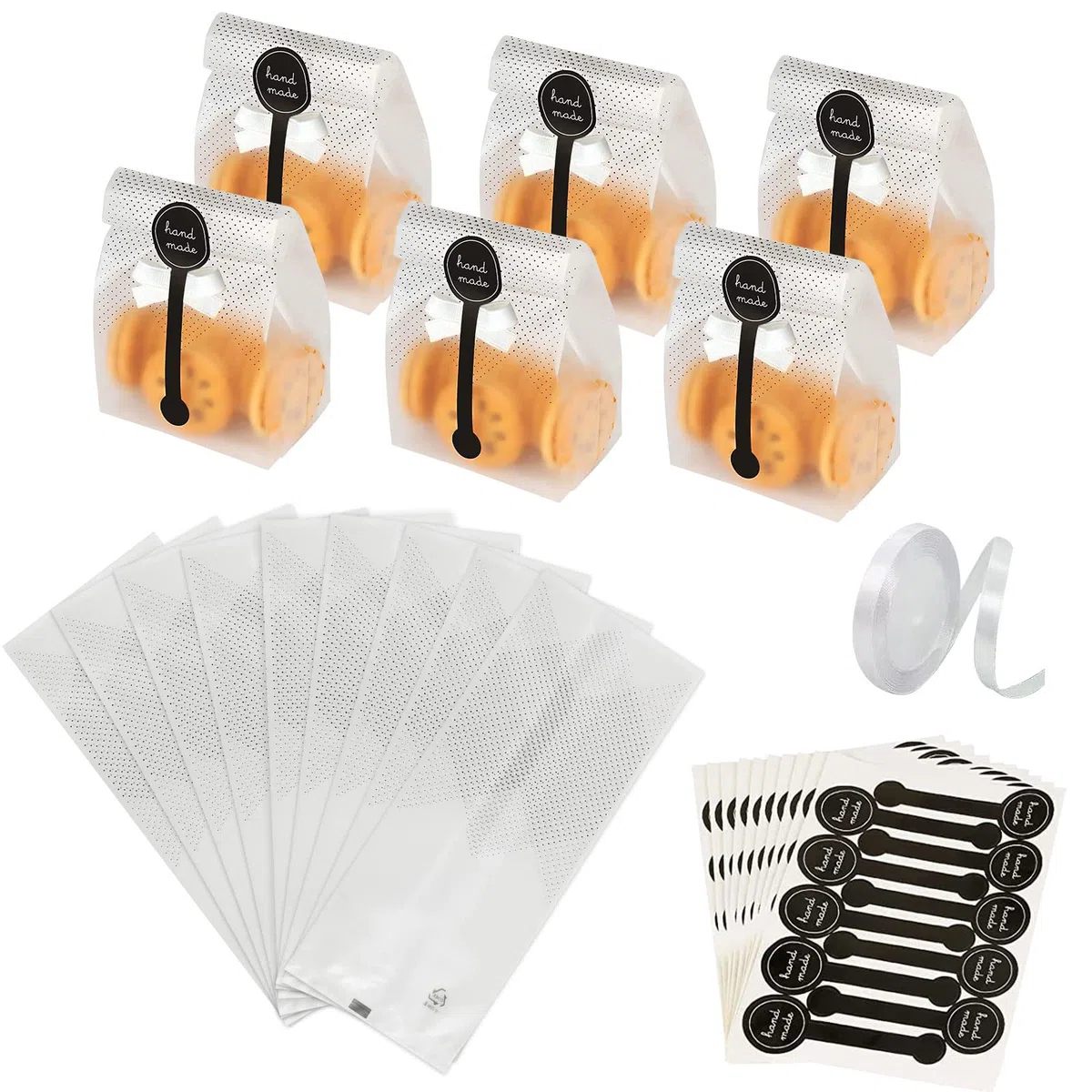 Bolsa Celofán Transparente 100 Piezas para Pasteles - Bolsas de Plástico
