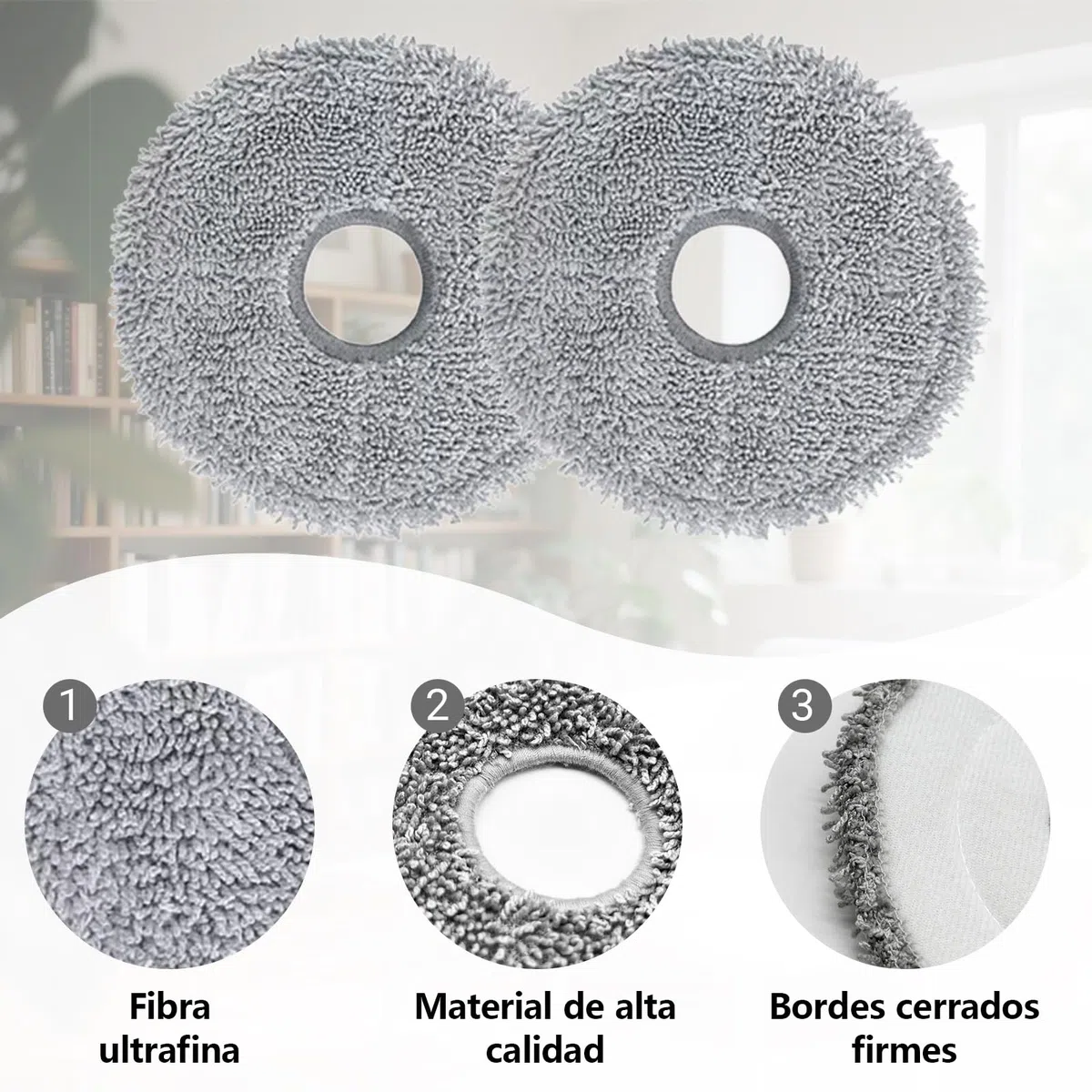 17 Piezas de Accesorios para Dreame L10s Ultra Gen 2, L10s Pro Ultra Heat, para Mova E30 Ultra Aspirador, 1 Cepillo Principal, 4 Toallas, 4 Filtros, 4 Bolsas de Polvo, 4 Cepillos Laterales