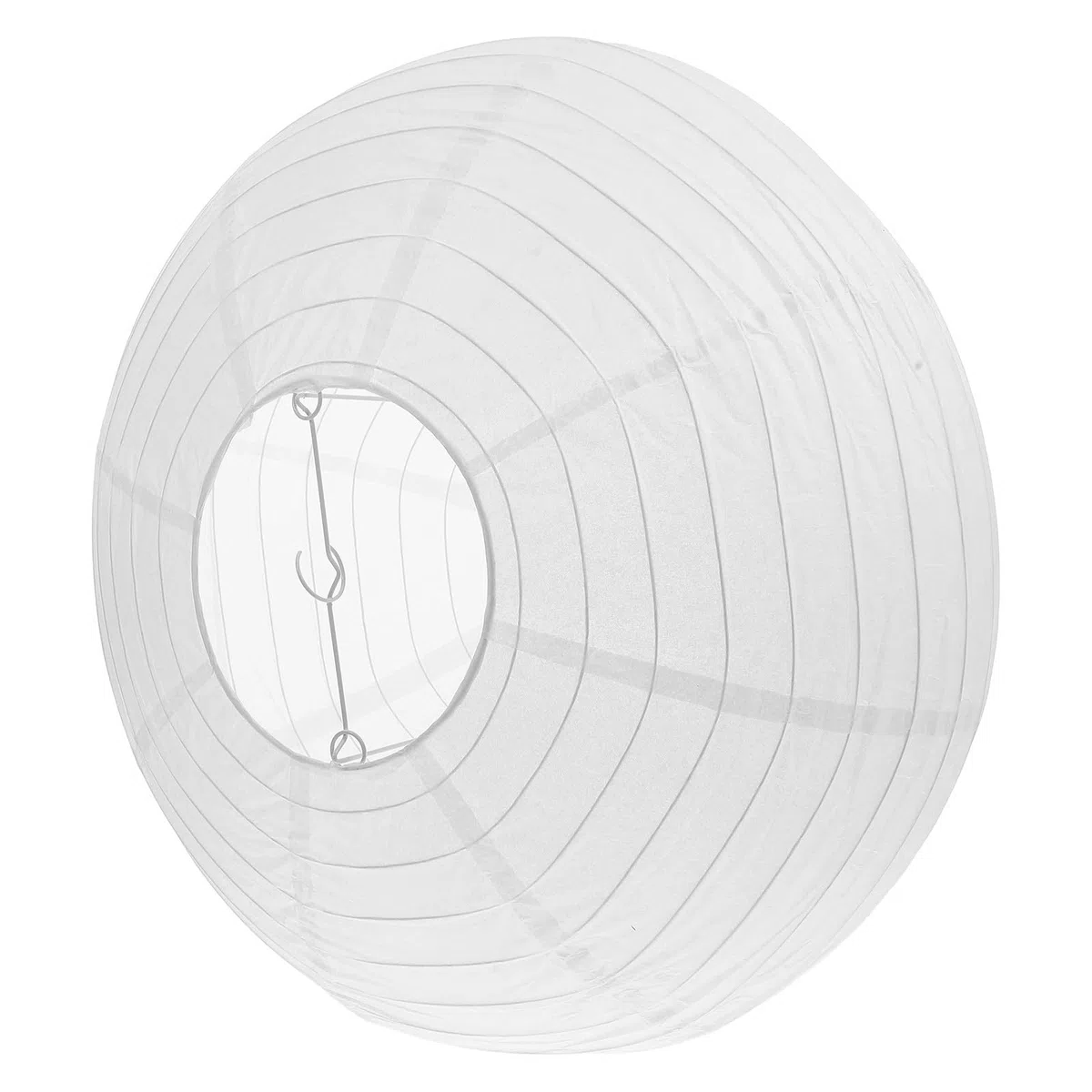 Farolillos de Papel Ovalados Blancos, 40 CM, Faroles Colgantes Plegables para Cumpleaños y Reuniones Familiares