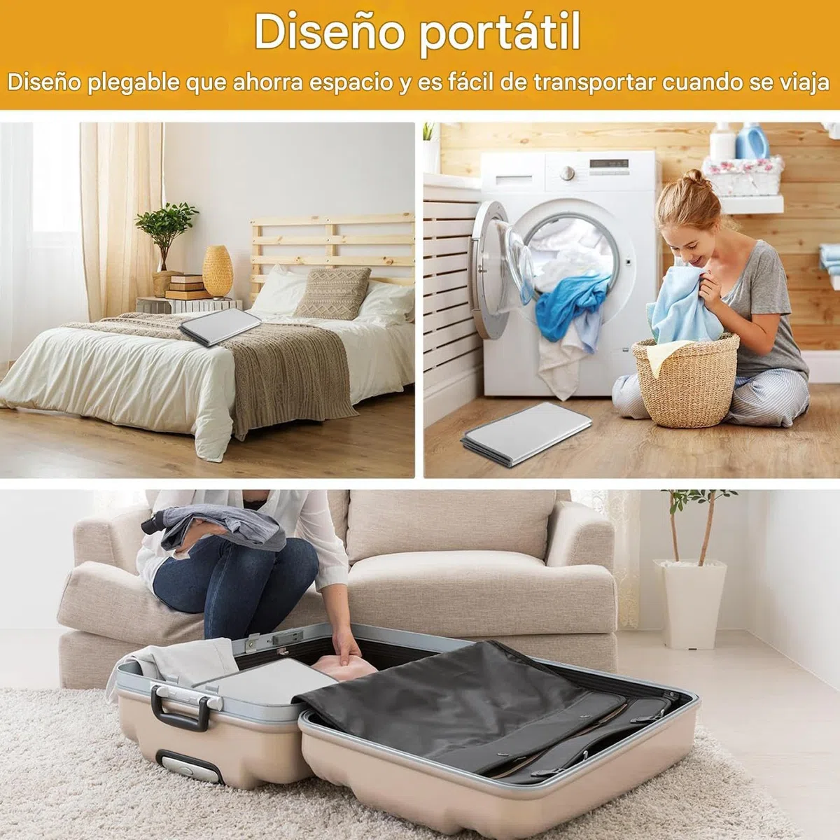 Genérico Tabla De Vapor para Ropa - Almohadilla Vertical Plegable,Tabla De Planchar Vertical Portátil - para Viaje, Hogar, Residencia, Trabajo, Apartamento, Armario, Hotel, Lavandería, Exterior