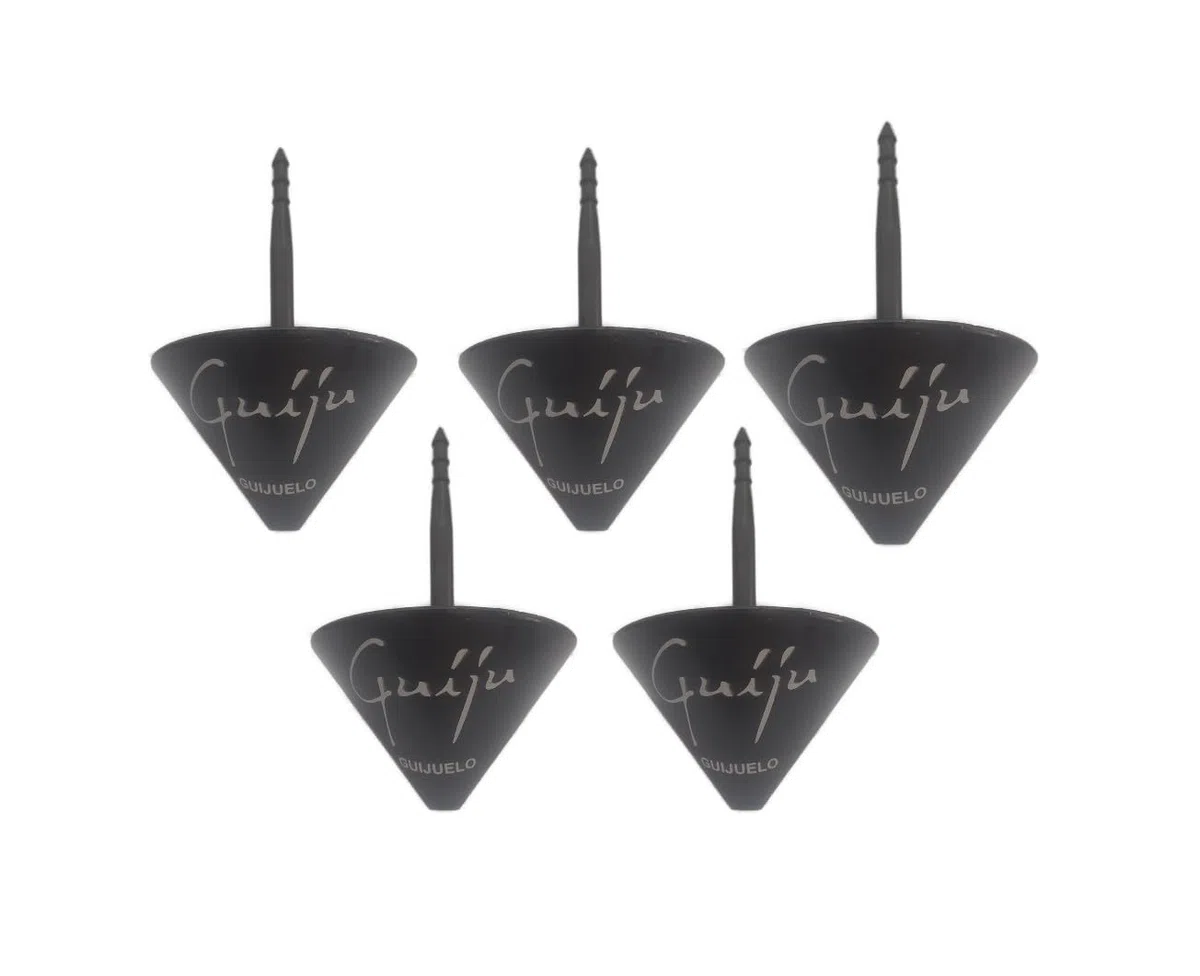 Pack 5 Recogedor grasa jamón-cono antigoteo-pincho para jamones-Fabrica Salamanca-Marca Guiju.