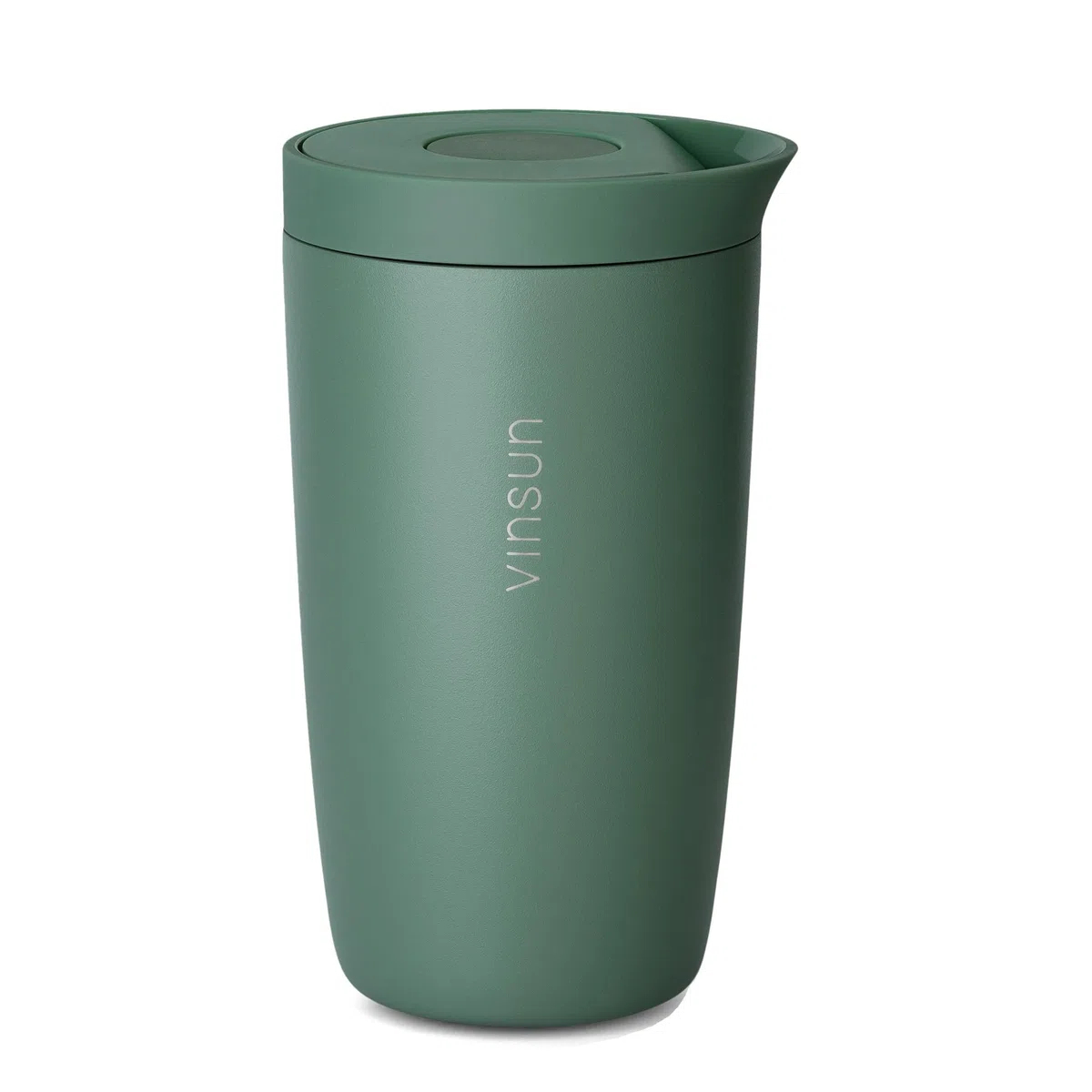 VINSUN Taza Térmica Café para Llevar 350ml - A Prueba de Fugas, Doble Pared, Acero Inoxidable, Bebidas Calientes y Frías - Vaso Termico con Cierre Quick Press