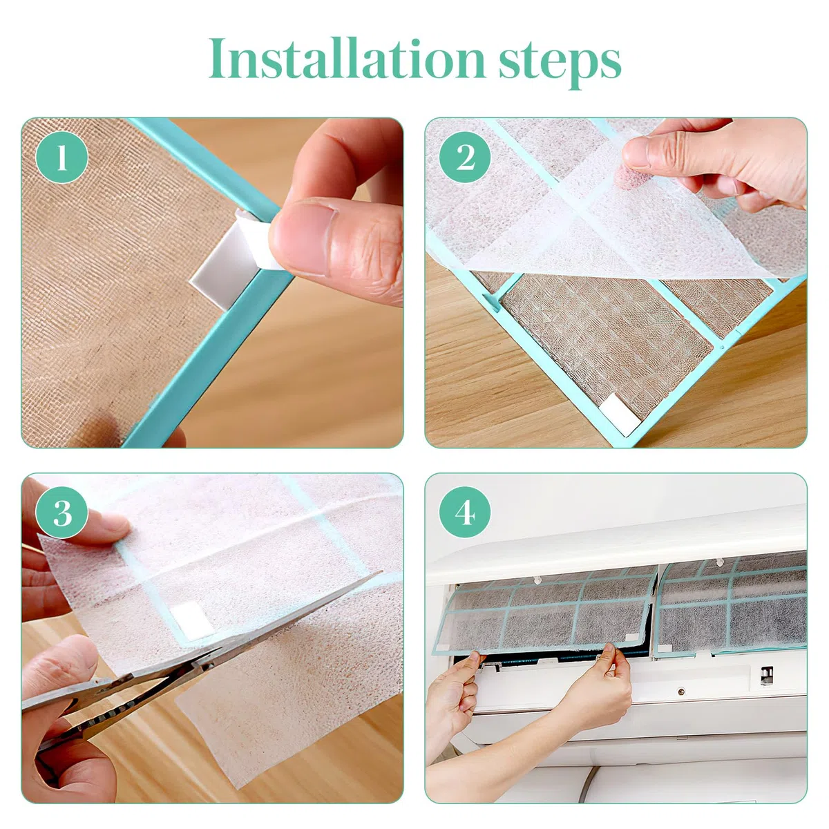 BESPORTBLE 10 piezas de filtro de aire acondicionado, salida de aire, filtro de polvo para el hogar, filtro de aire acondicionado, piezas de repuesto para filtro de aire interior