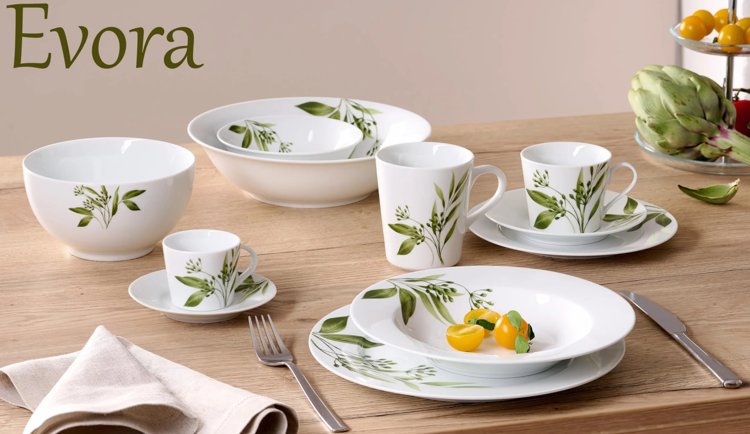 Ritzenhoff & Breker Zuckerdose und Milchkännchen Evora, Porcelana