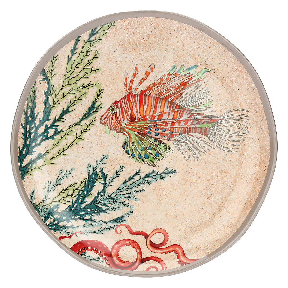 THUN Sea Life by Rose & Tulipani Rose & Tulipani-Set de 2 platos para ensalada, 100 unidades, melamina