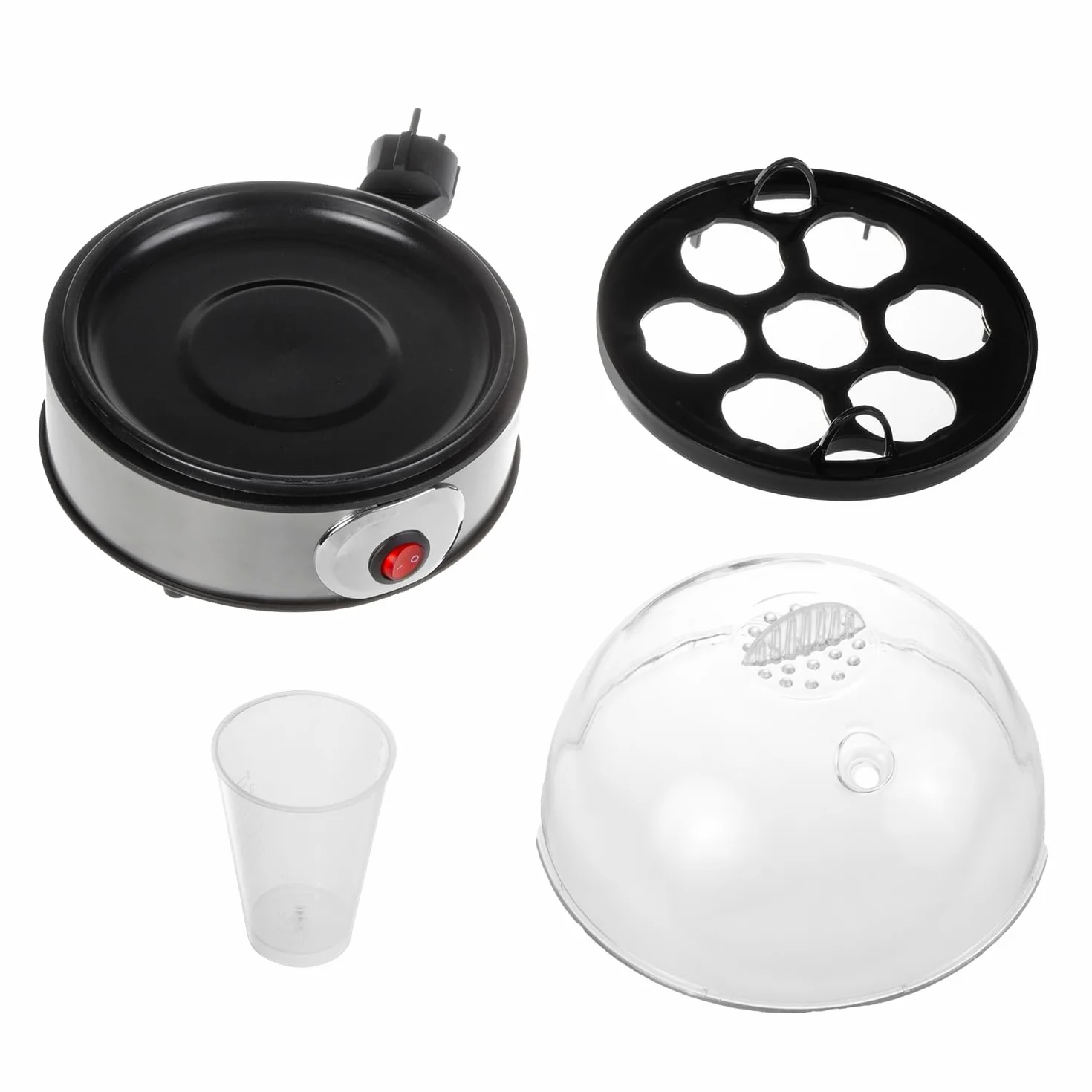 GreenBlue GB572 Cocedor de Huevos Automático, Potencia 400W, hasta 7 Huevos, Vaso Medidor, 220-240V~, 50 Hz