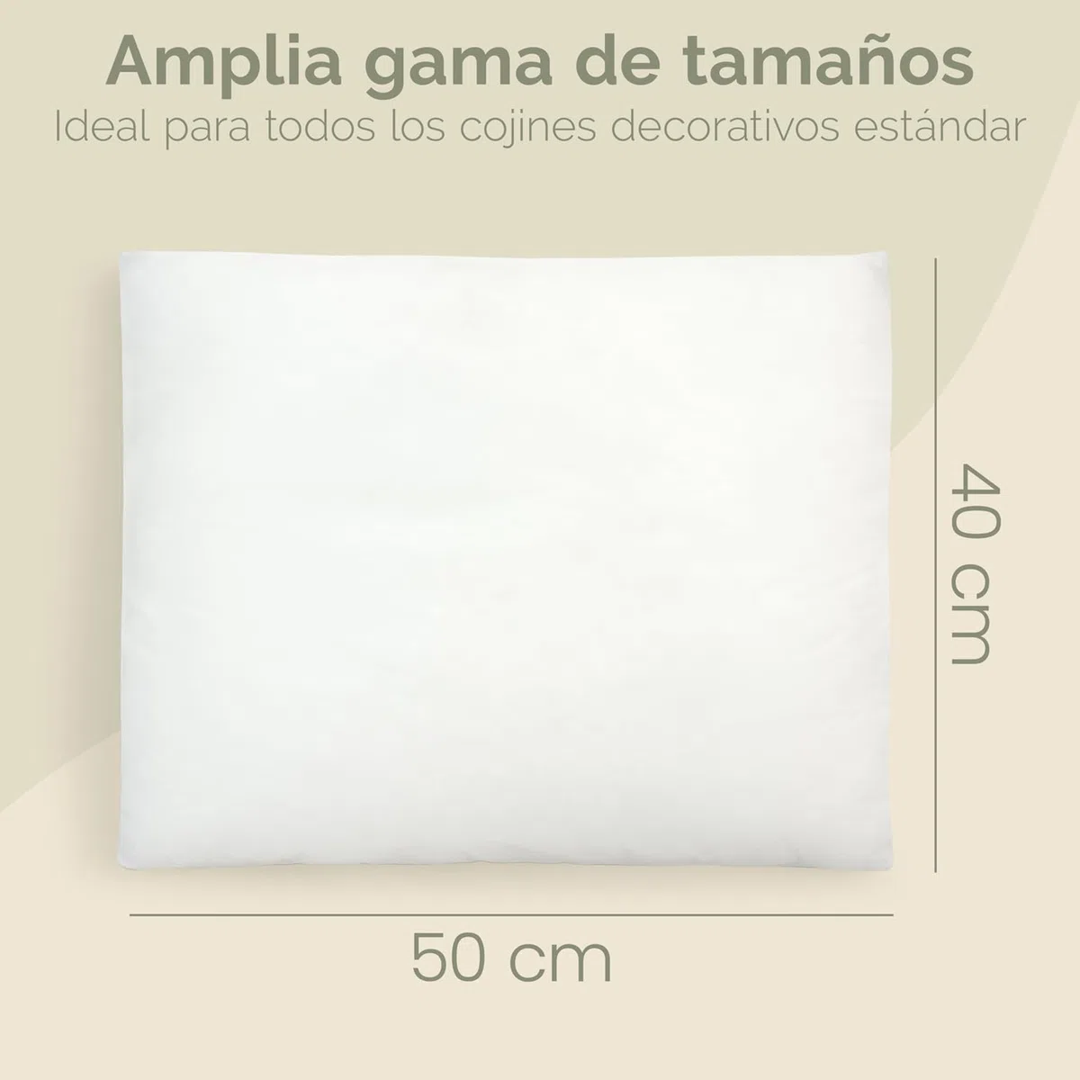 Blumtal Relleno para cojín con certificado Oeko-Tex, 40 x 50 cm, 2 cojines interiores de poliéster