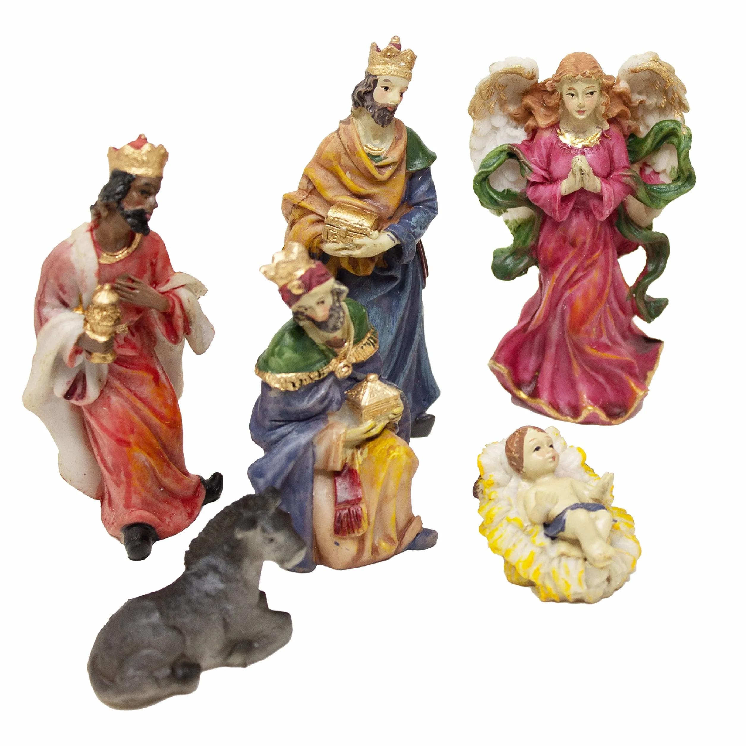ToCi Belén navideño con 11 Figuras (de hasta 10 cm) de diseño clásico para decoración navideña de belén