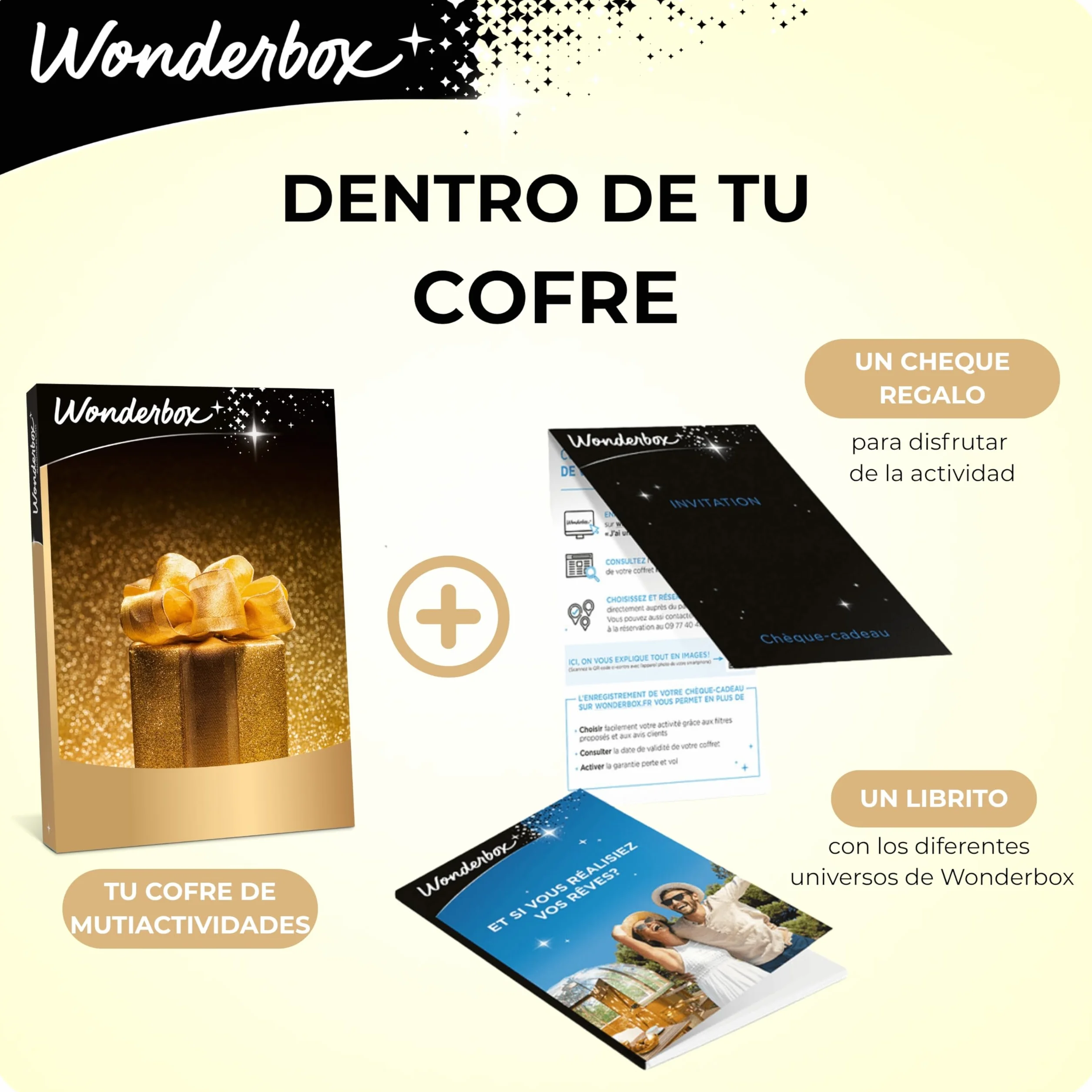 WONDERBOX Caja Regalo -Momentos COMPARTIDOS- 1.100 Actividades para Dos Personas