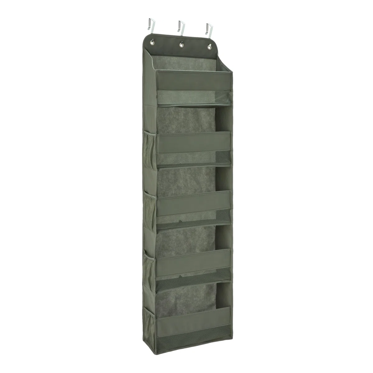 Amazon Basics Organizador para puerta con 5 niveles, grande, 38.1 x 16.5 x 139.7 cm, Gris Oscuro