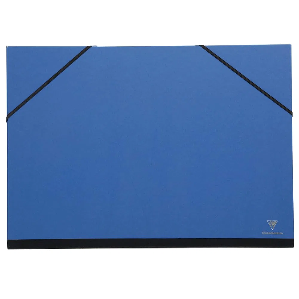 Clairefontaine 144402C - Caja de dibujo con cierre elástico 52x72 cm, Azul noche