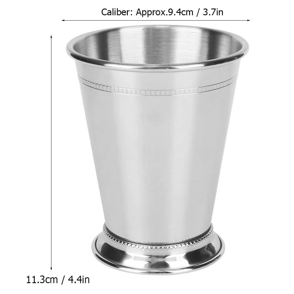Vaso de menta Julep, mini vasos de acero inoxidable con cuentas de menta, Copas de Cóctel, Taza de Mula de Moscú para bebidas mixtas Cerveza de fiesta 400 ml