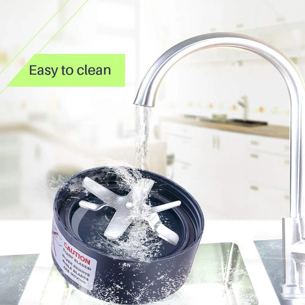 LATERN 5 Piezas Juego De Reemplazo De Cuchillas para Nutribullet, Cuchilla Extractora Sin Fugas con Engranaje De Cuchilla Engranaje De Base Superior Y Junta De Silicona para La Batidora Nutribullet