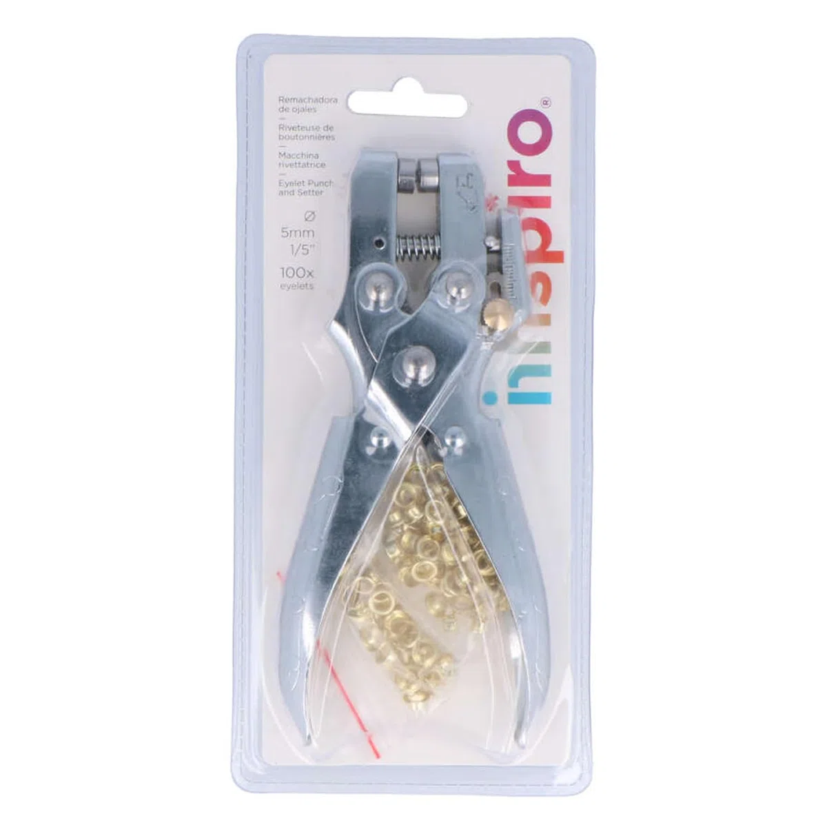 INNSPIRO Remachadora de ojales diam. 5mm.,perforadoras para Scrapbooking, DIY Manualidades, Creación de Tarjetas