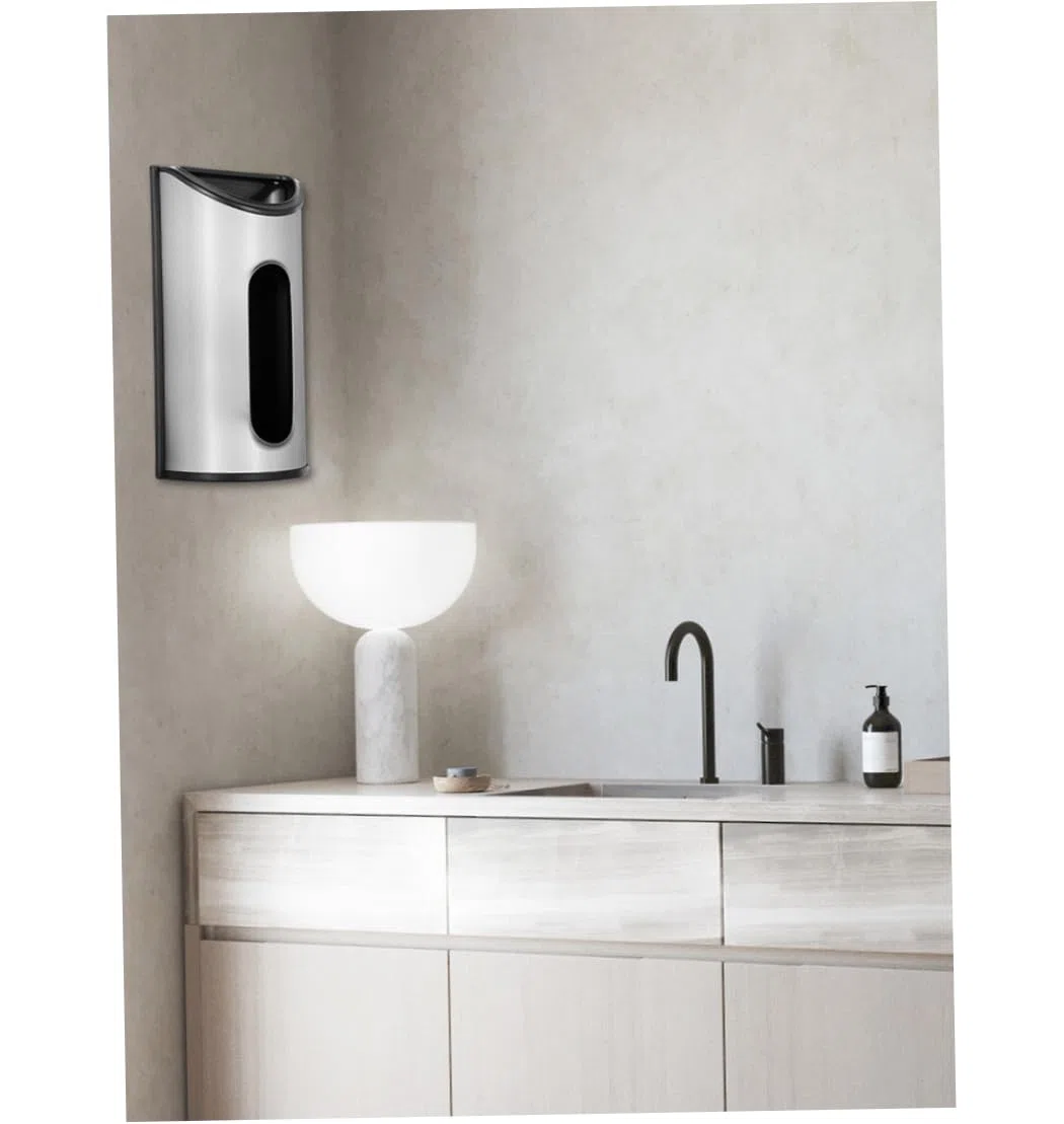 Dispensador de Bolsas de plástico, Soporte para Ahorro de Bolsas de comestibles montado en la Pared de Acero Inoxidable, 31x17x9cm, dispensador Portador