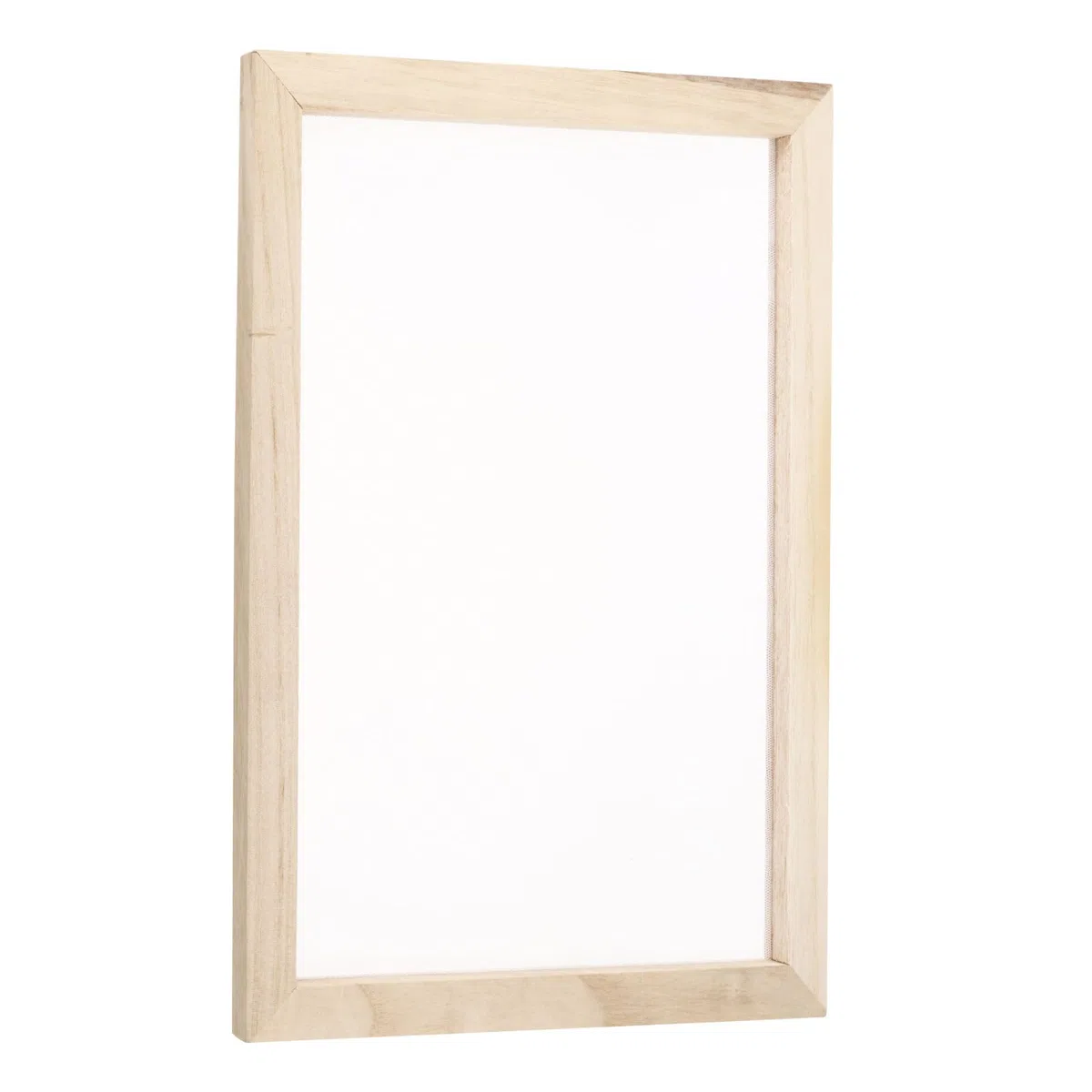 QUARKZMAN 1pcs Marco de Serigrafía, 11.8x7.9 Pulgadas de Madera con Malla Blanca de 160 para Proyectos de Serigrafía DIY