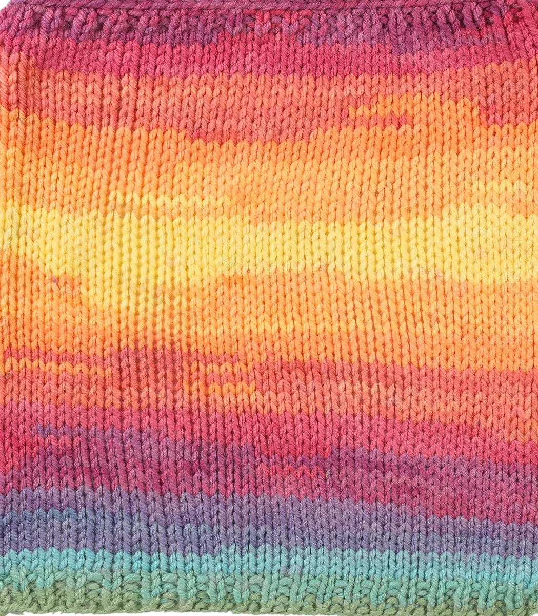 Wollbiene Batik 5040 - Ovillos de lana para tejer (5 unidades, 100 g, 500 g), multicolor con degradado, multicolor