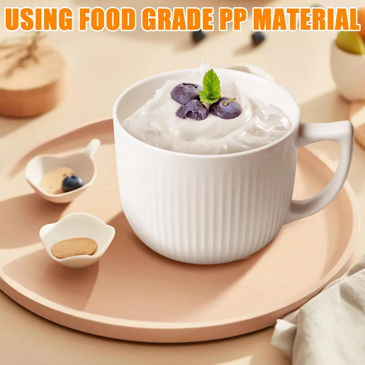 Cuenco de cerámica con asa, 900 ml, tazas de sopa para microondas con tapa, cuenco de ramen, taza de café grande para almuerzo, pasta, fruta, cereales