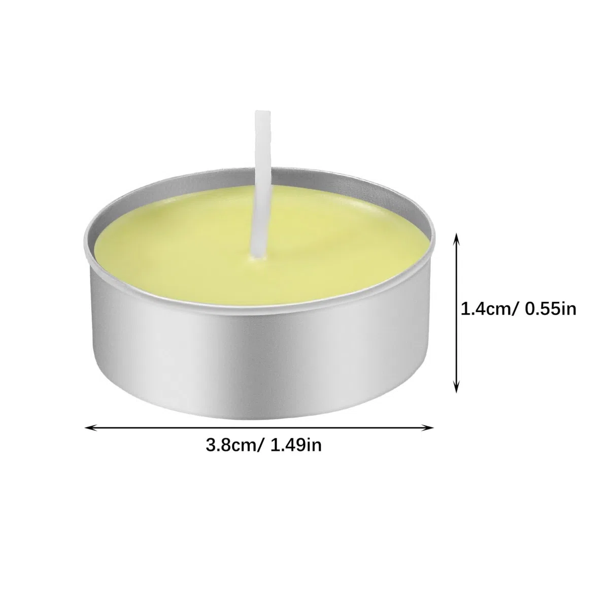 EXCEART 150 Vasos De Aluminio para Velas De Té - Tarros Vacíos, Latas De Metal Con Mechas - Recipientes y Molde para Velas