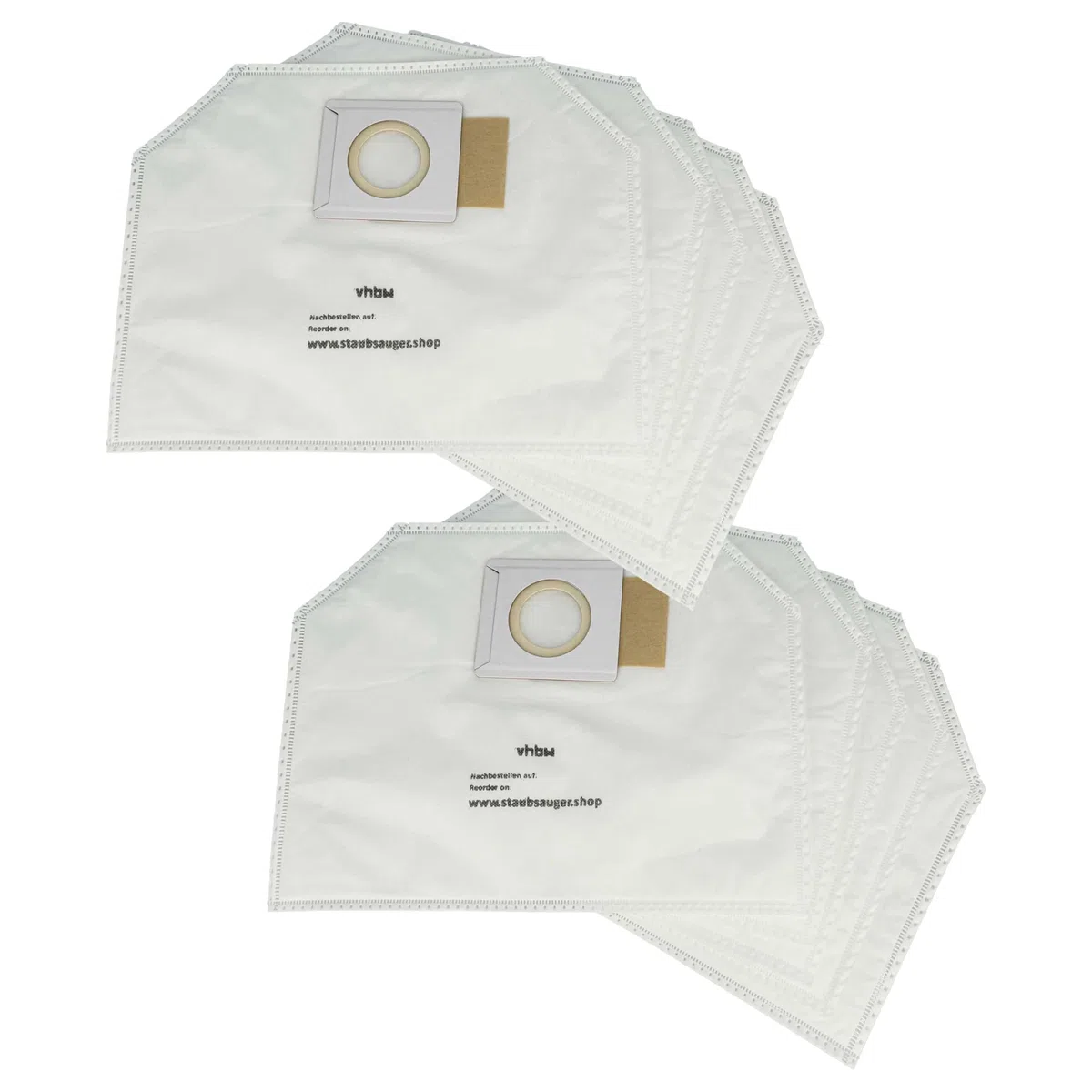 vhbw 10x bolsa reemplaza Makita 197903-8 para aspiradora - 36 cm x 28 cm blanco