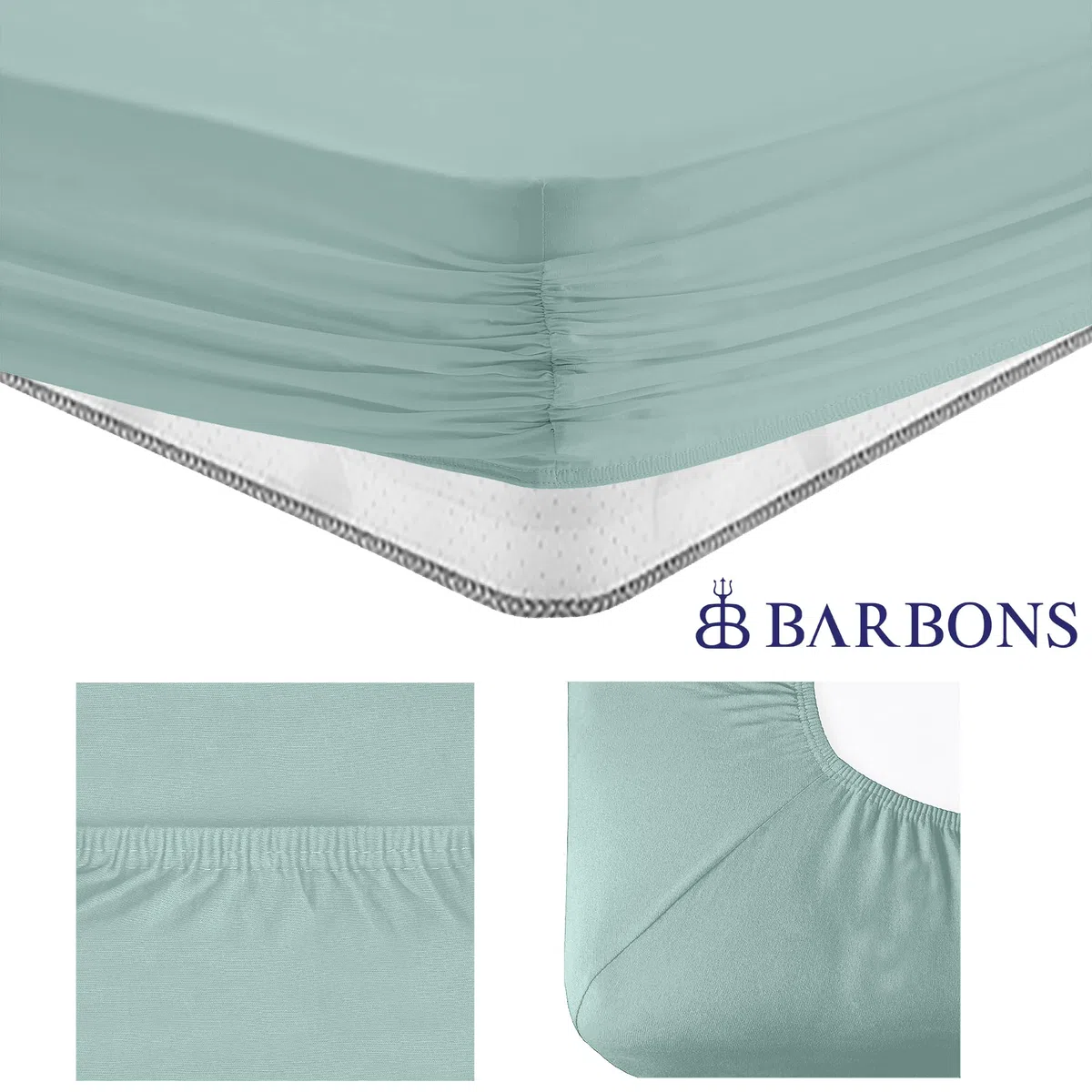 Sábana Bajera 120x190 / 200 Ajustable 100% Algodón Premium para Colchón Cama Individual Plus Piazza e Mezz Funda hasta 25 cm Certificado Oeko-Tex Sábanas King Size Verde 120 x 190/200 cm