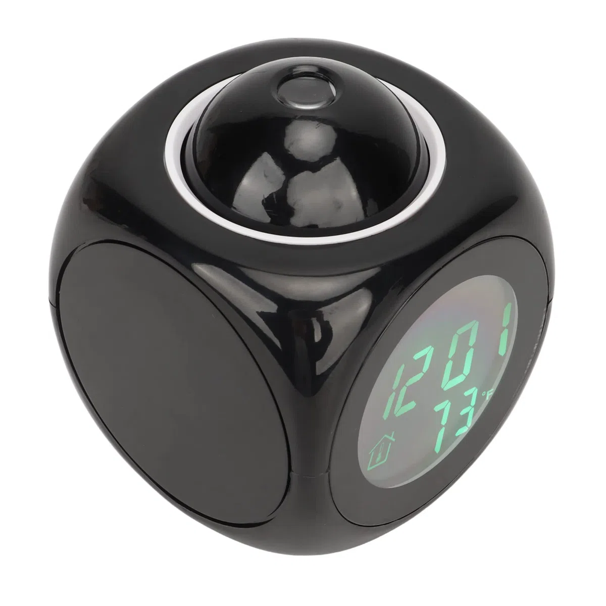 Sxhlseller Reloj Despertador con Proyección LED, Proyector de Pared de Techo Digital con Función de Conversación por Voz, Pantalla de Temperatura Interior, Repetición de Alarma: Batería o