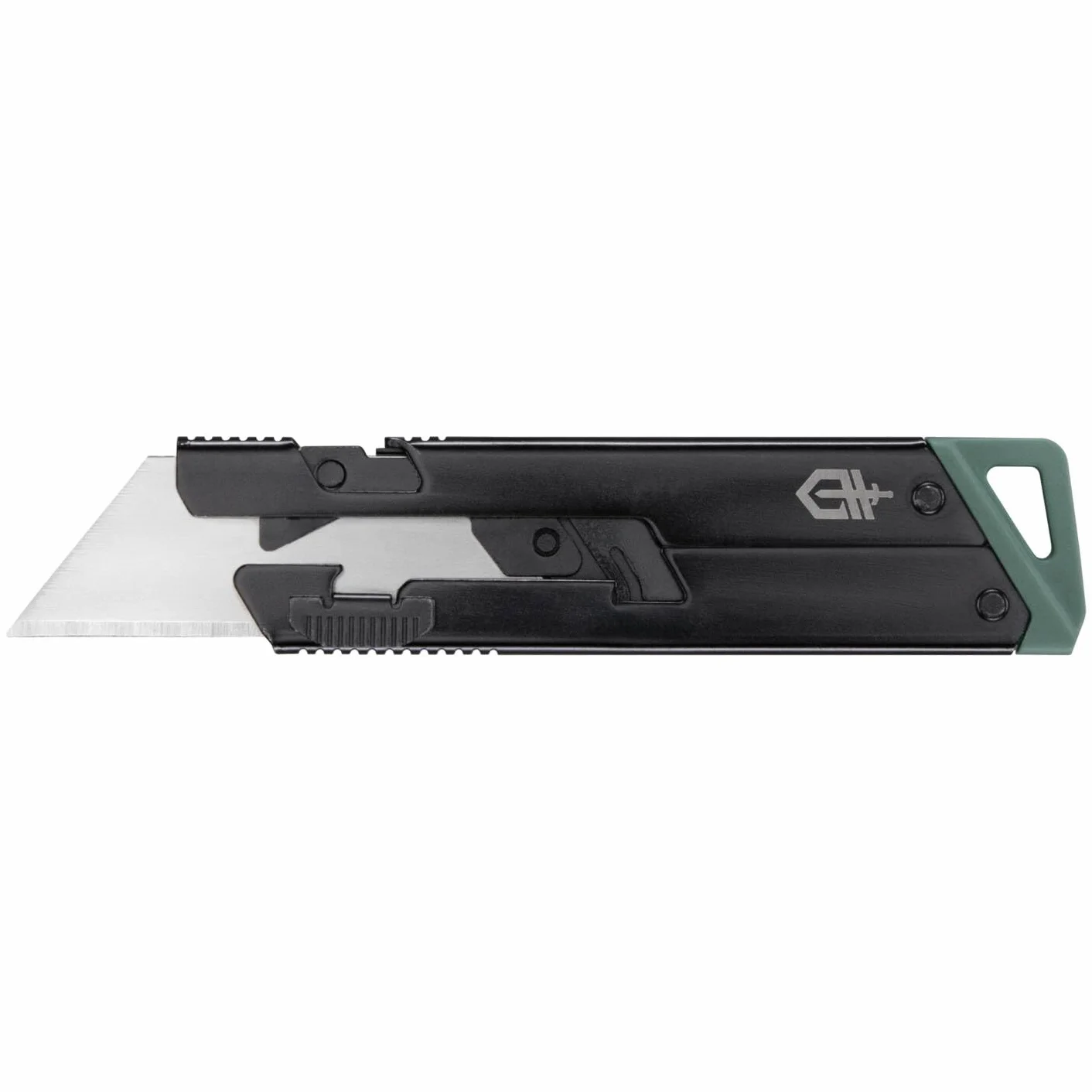 Gerber Navaja con clip de bolsillo, E.A.B. Slim, hoja trapezoidal estándar intercambiable, bloqueo deslizante, longitud de la hoja: 3,7cm, acero inoxidable (7Cr17MoV), 1075425