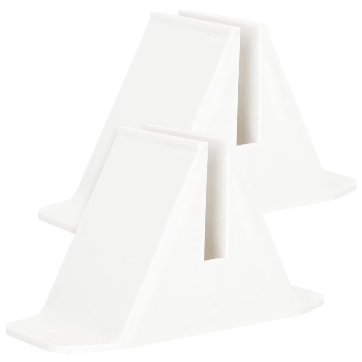 Zerodeko 2 Piezas Base De La Pantalla Biombo para Separacion De Puerta De Tela Metálica Base De Tabique a Base De Madera Oficina Pies De Pie El Plastico Desmontable