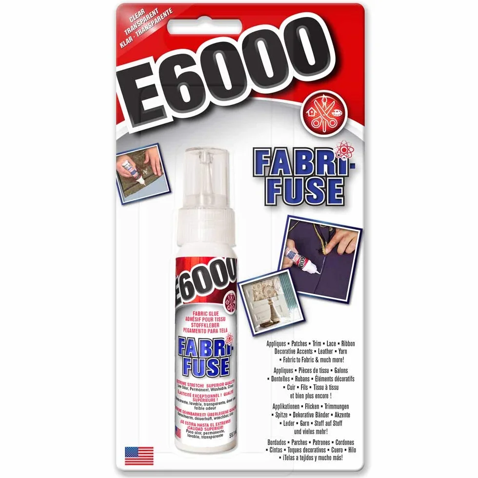 Eclectic E6000 Fabri Fusible Adhesivo Pegamento Tela