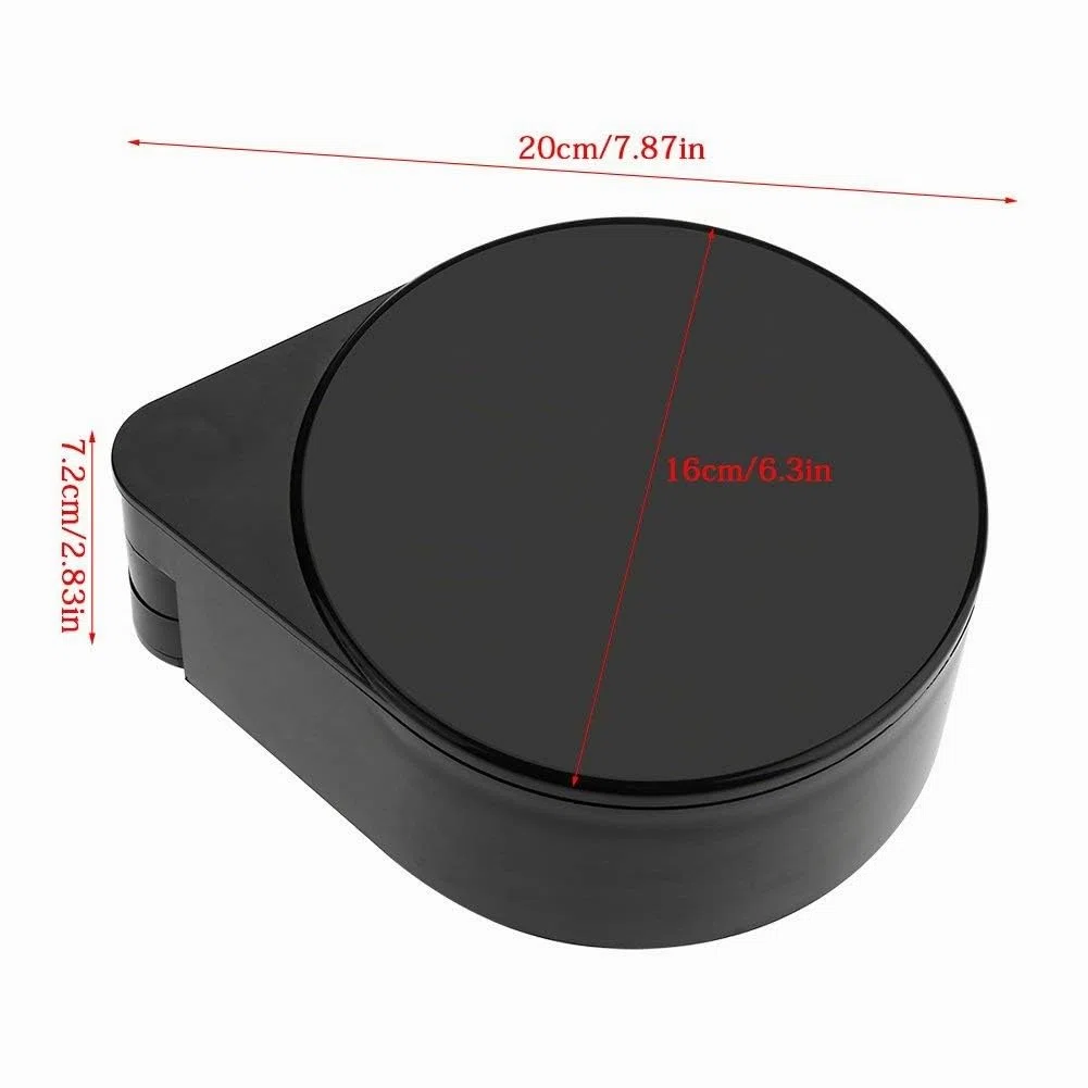 3 niveles de azúcar sal Rim, Recipiente para Especias con borde de sal de azúcar acrílico vidrio de lima para cóctel Bartender Tool Party Home Black