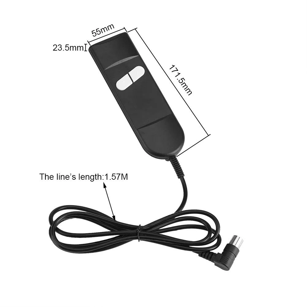 Goshyda Control Manual para sillón reclinable, Controlador de sillón reclinable eléctrico de 2 Botones, Conector de 5 Pines para Muchas Marcas de sillas Elevadoras