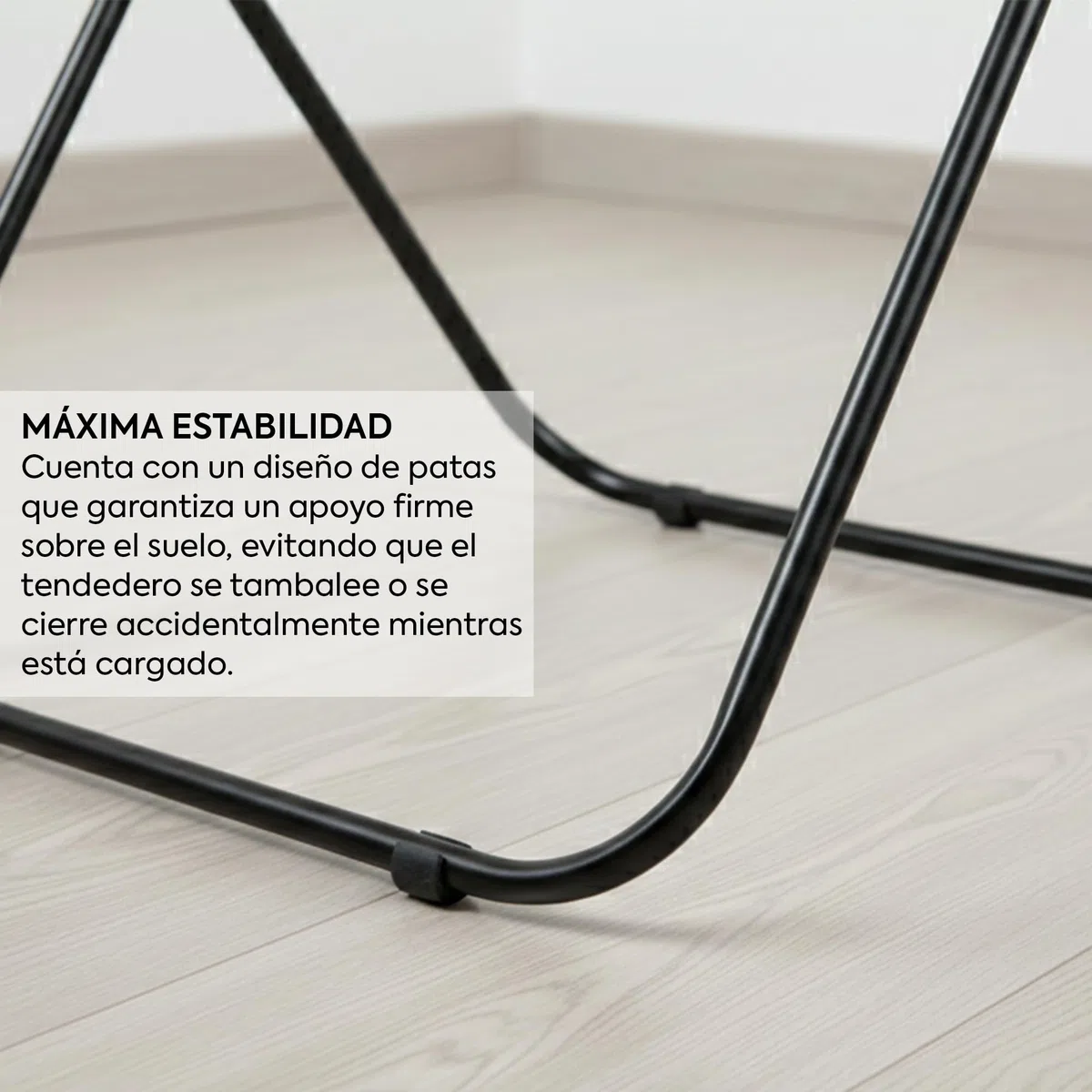 HERSIG - Tendedero Plegable - Tendedero de Ropa - Tendederos Interiores Plegables - Tendedero Interior y Exterior para Ropa con Gran Capacidad de Tendido- Hierro - Color Negro - 10m
