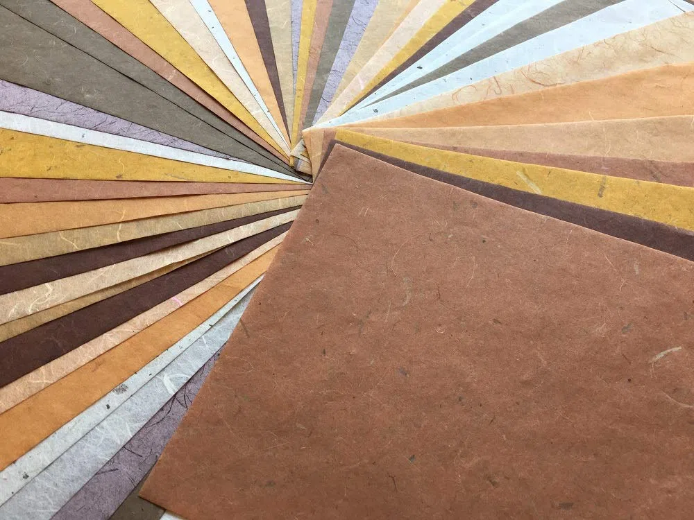 Papel de morera artesanal japonés para origami 60 hojas 8.5x12 pulgadas