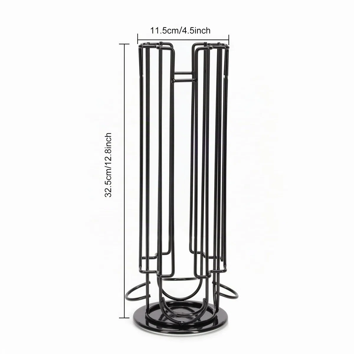 Soportes para Cápsulas de Café 24 Dolce Gusto,Dispensador Capsulas Dolce Gusto Almacenamiento de Cápsulas de Café, estante giratorio de torre de cápsulas de café, Base antideslizante,Negro