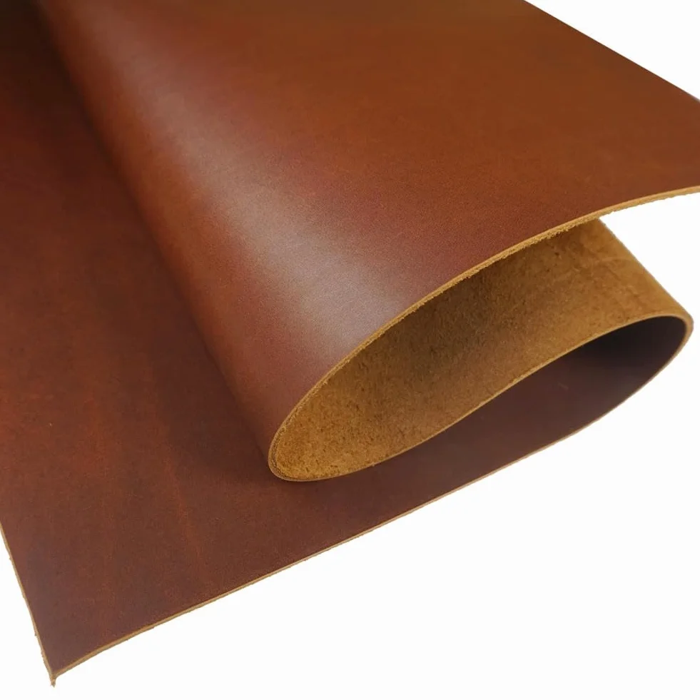 Piel de vaca curtida de grano completo de 2,0 mm de grosor, material de primera capa de cuero genuino para manualidades, costura, herramientas