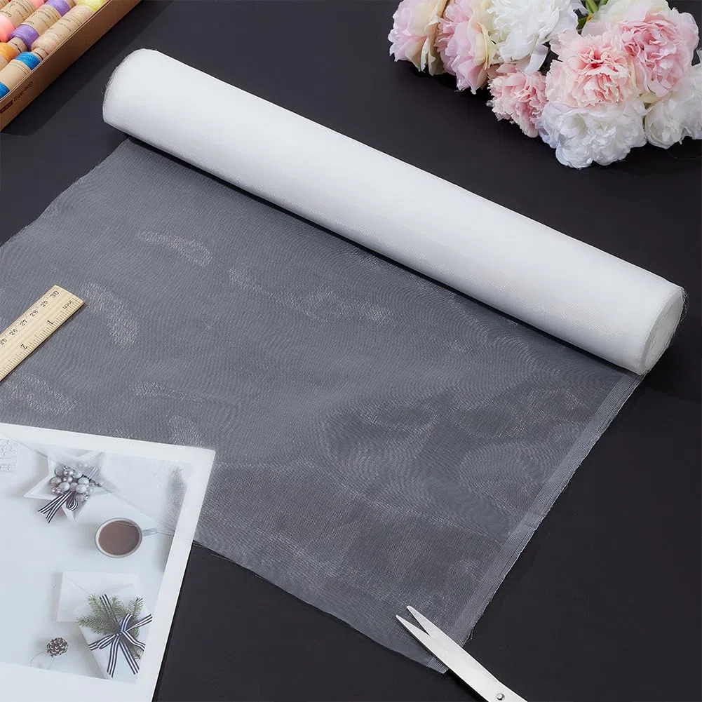 BENECREAT Filtro de malla de nailon blanco, 40 x 400 cm, malla de 200 malla, malla de filtro de agua reutilizable, resistente al calor, tejido de filtro fino para pintura, cervezas caseras