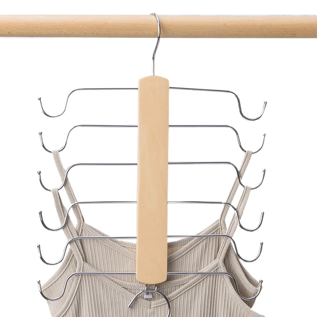 Percha para ropa interior con 12 ganchos, para guardar camisas, bufandas, corbatas, almacenamiento y organización