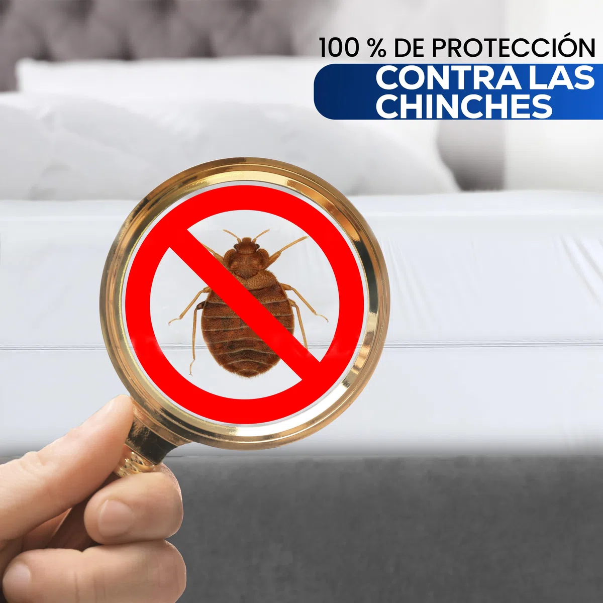 Utopia Bedding Funda de Colchón Impermeable (90 x 190 x 20 cm), Protector de Colchón con Cremallera, Antiácaros y Chinches Cubre Colchon, Blanco