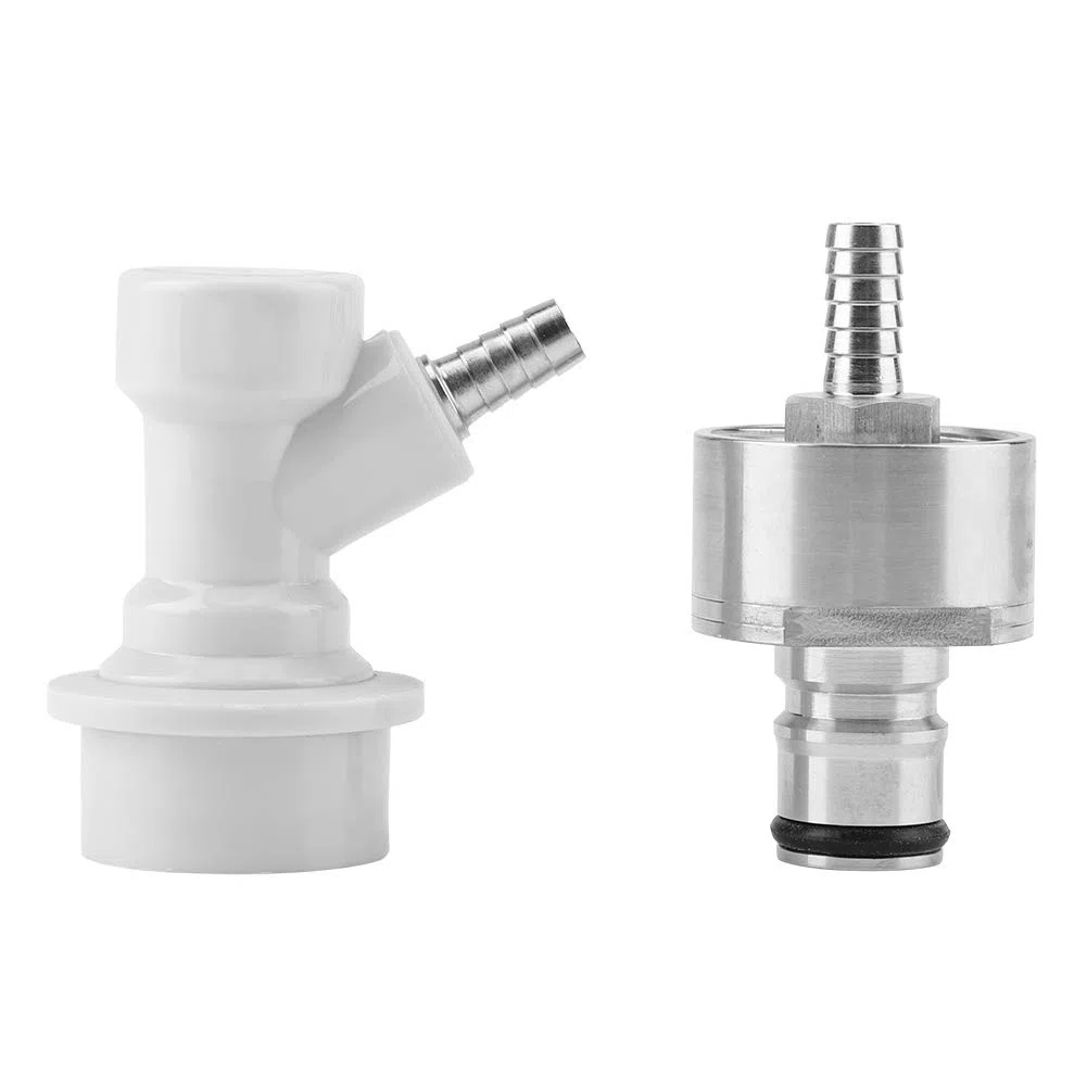 Tapa de carbonatación de acero inoxidable con bloqueo de bola líquida, acoplamiento de CO2 para cerveza casera, carbonato, refresco, agua, zumo de fruta