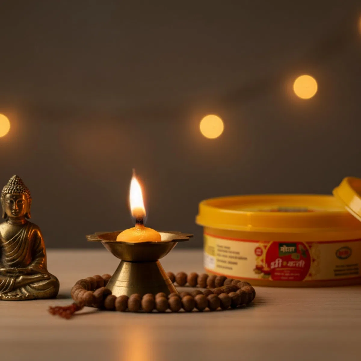 TOTA Juego de 50 mechas de algodón puro de vaca Ghee Diya para Puja Diya Batti para Pooja