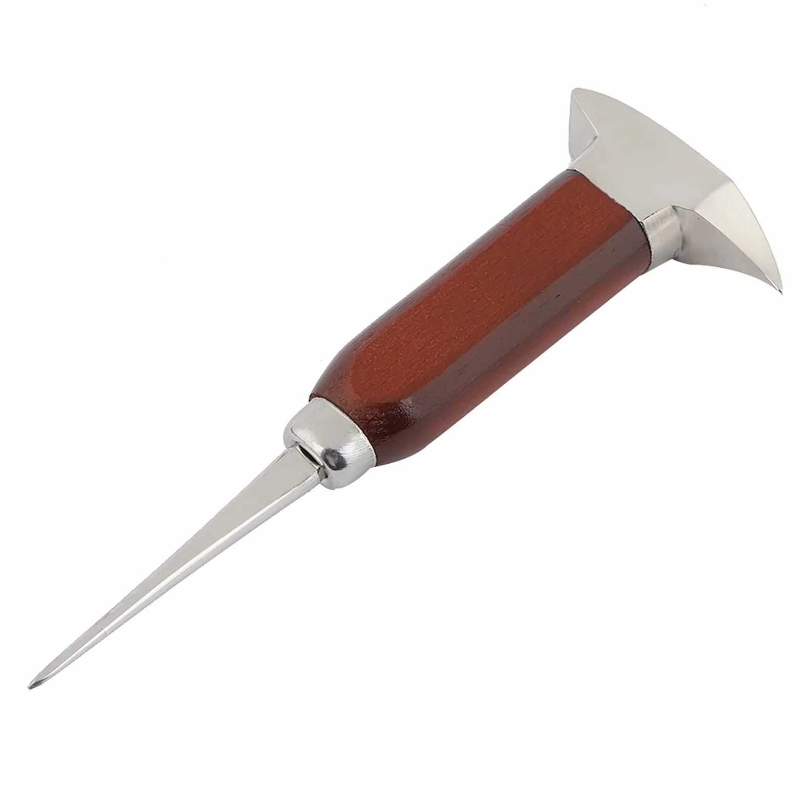 Picahielos Acero Inoxidable Mango Madera Herramienta Manual Triturar Hielo para Bar Hogar Cócteles Picnics Camping