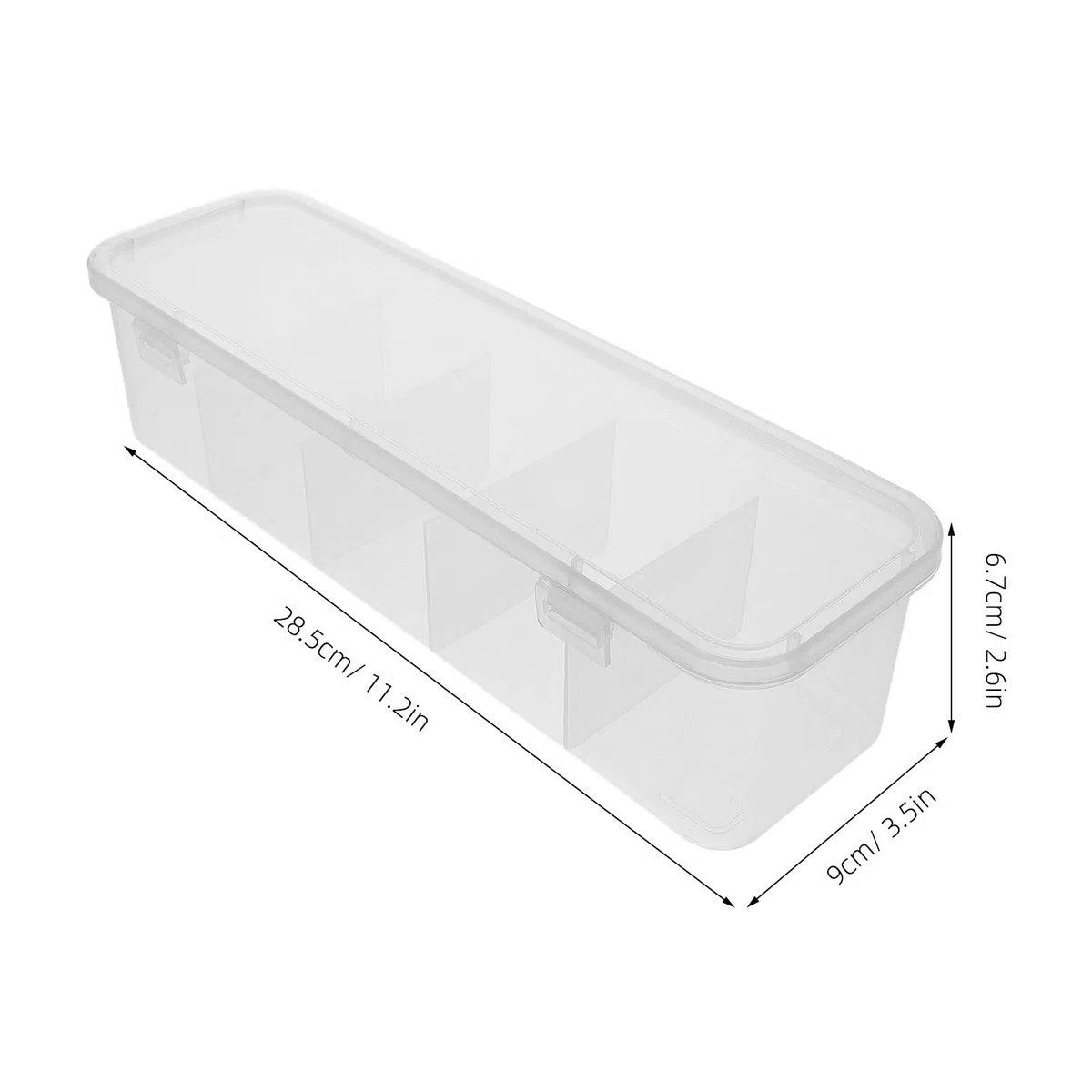 Caja Organizadora para Bolsitas de Té y Azúcar Tapa Resistente a Golpes Compartimentos Múltiples Organizador de Almacenamiento para Cocina y Cafetería Estuche Práctico para