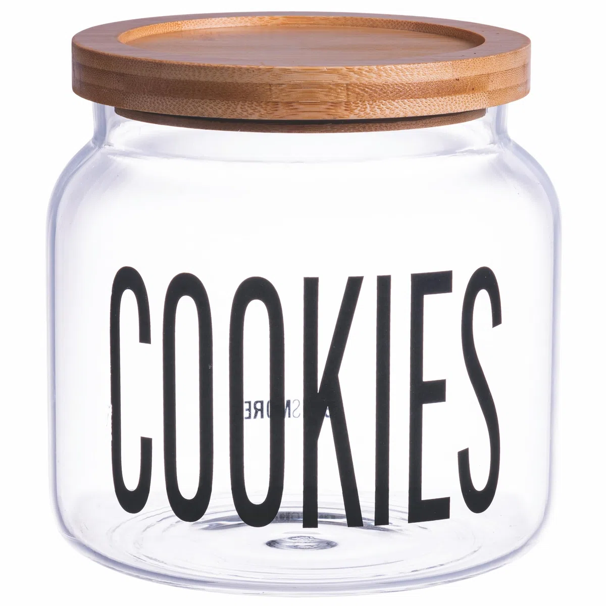 Villa d'Este Home Tivoli Bigismore - Tarro de cristal de borosilicato para galletas, 1,9 l, tapa de bambú